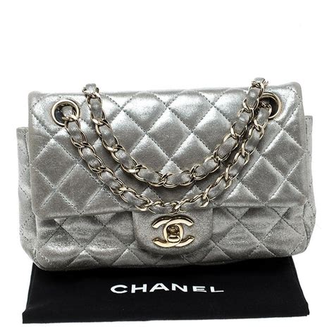 chanel quilted flap bag silver|chanel classic flap bag small.